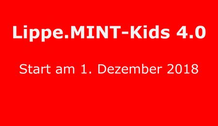 Lippe.MINT-Kids 4.0 gehen an den Start