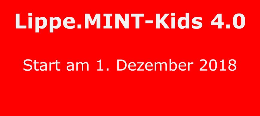 Lippe.MINT-Kids 4.0 gehen an den Start