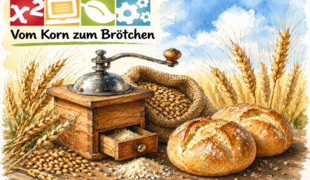Vom Korn zum Brötchen – Das Korn unter der Lupe