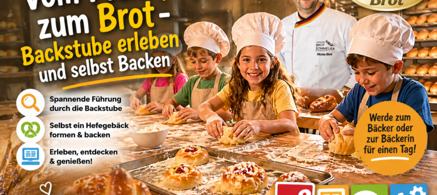 Vom Mehl zum Brot – Backstube erleben und selbst backen