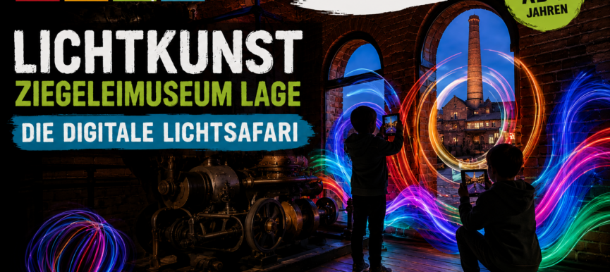 Lichtkunst – Ziegeleimuseum Lage – Die digitale Lichtsafari